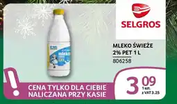 Selgros Mleko świeże 2% pet oferta