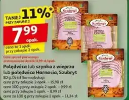 Auchan Polędwica lub szynka z wieprza lub polędwica Harnasia Szubryt oferta