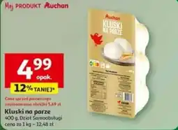 Auchan Kluski na parze oferta