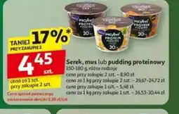 Auchan Serek, mus lub pudding proteinowy oferta