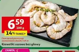 Auchan Krewetki surowe bez głowy oferta