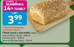 Auchan Chleb żytni z ziarnami oferta
