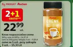 Auchan Kawa rozpuszczalna crema oferta