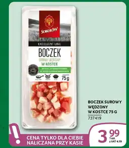 Selgros Boczek surowy wędzony w kostce oferta