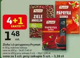 Auchan Zioła lub przyprawy Prymat oferta