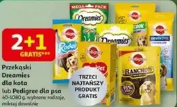 Auchan Przekąski Dreamies dla kota lub Pedigree dla psa oferta