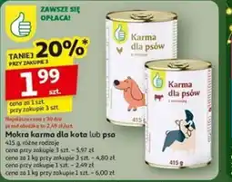 Auchan Mokra karma dla kota lub psa oferta