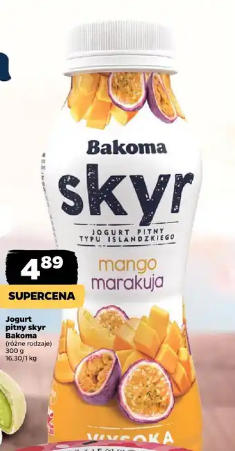 Jogurt pitny skyr mango marakuja Bakoma