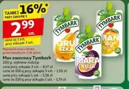 Auchan Mus owocowy Tymbark oferta