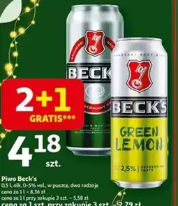 Auchan Piwo Beck's oferta