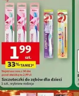 Auchan Szczoteczki do zębów dla dzieci oferta