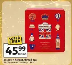 Auchan Zestaw 4 herbat Ahmad Tea 32 x 2 g oferta
