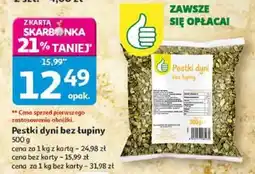Auchan Pestki dyni bez łupiny 500 g Auchan oferta
