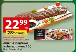 Auchan Żeberka wieprzowe wolno gotowane BBQ Auchan oferta