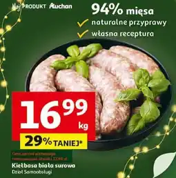 Auchan Kiełbasa biała surowa Auchan oferta