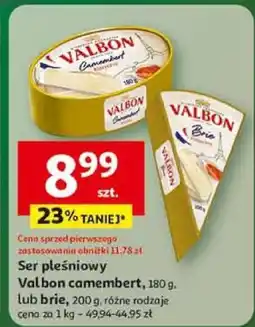 Auchan Ser pleśniowy Valbon Brie lub Camembert różne rodzaje oferta