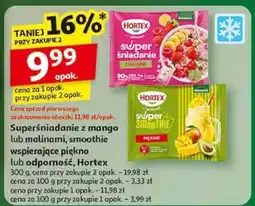 Auchan Superśniadanie z mango lub malinami, smoothie wspierające piękno lub odporność, Hortex 300 g oferta