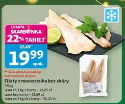 Auchan Filety z morszczuka bez skóry 750 g Auchan oferta