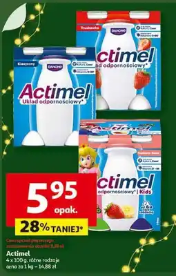Auchan Actimel 4 x 100 g, różne rodzaje oferta
