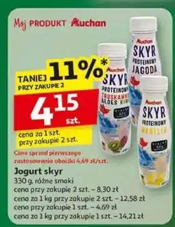 Auchan Jogurt Skyr Auchan 330 g, różne smaki oferta