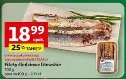 Auchan Filety śledziowe litewskie 700 g Auchan oferta