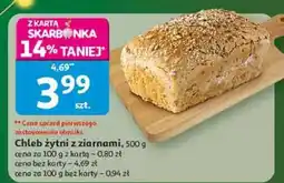 Auchan Chleb żytni z ziarnami Auchan oferta
