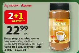 Auchan Kawa rozpuszczalna crema Auchan oferta