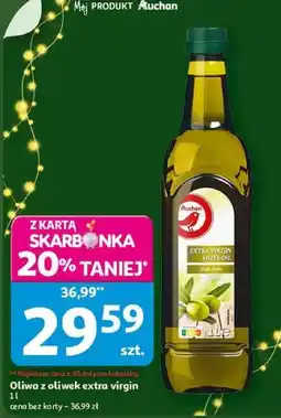 Auchan Oliwa z oliwek extra virgin Auchan oferta