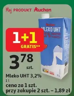 Auchan Mleko UHT 3,2% 1l Auchan oferta
