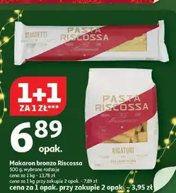 Auchan Makaron bronzo Riscossa 500 g wybrane rodzaje oferta
