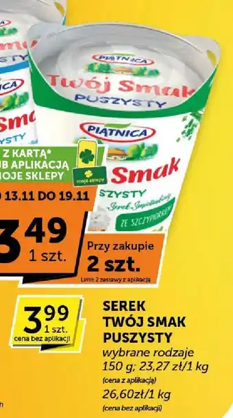 Serek Twój Smak Puszysty wybrane rodzaje Piątnica