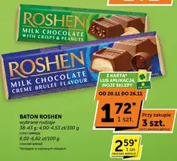 Euro Sklep Baton Roshen Milk Chocolate Creme Brulee Flavour oferta