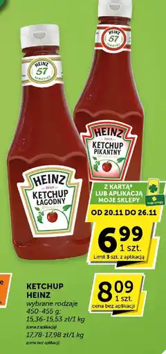 ABC Ketchup Heinz łagodny oferta