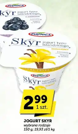 Groszek Jogurt Skyr typ islandzkiego Piątnica wybrane rodzaje oferta