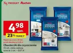 Auchan Chusteczki do czyszczenia oferta