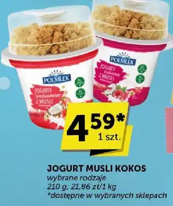 Jogurt Musli Kokos Polmlek wybrane rodzaje 210 g