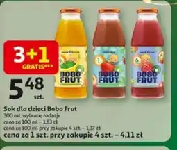 Auchan Sok dla dzieci Bobo Frut oferta
