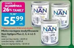 Auchan Mleko następne modyfikowane Nan Optipro Plus oferta