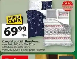 Auchan Komplet pościeli flanelowej oferta