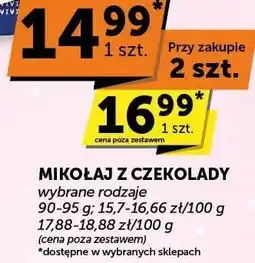 ABC Mikołaj z czekolady wybrane rodzaje Milka oferta