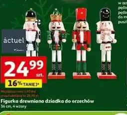 Auchan Figurka drewniana dziadka do orzechów oferta