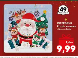 Kaufland INTERDRUK Puzzle w ramce oferta