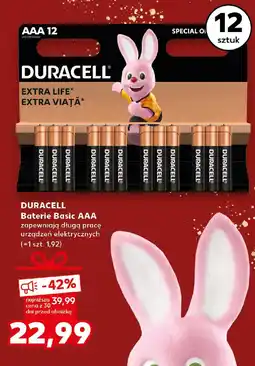 Kaufland DURACELL Baterie Basic AAA oferta