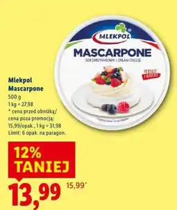 Lidl Mlekpol Mascarpone oferta