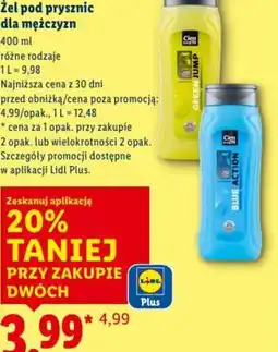 Lidl Cien Men Zel pod prysznic oferta