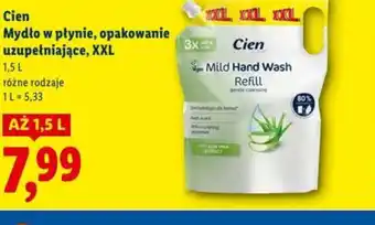 Lidl Cien Mydło w płynie, opakowanie uzupełniające oferta