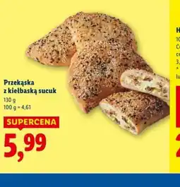 Lidl Przekąska z kiełbaską sucuk oferta