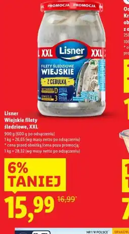 Lidl Lisner Wiejskie filety śledziowe oferta