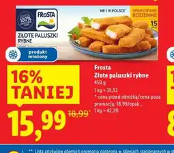Lidl Złote paluszki rybne oferta