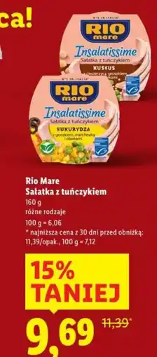 Lidl Rio Mare Sałatka z tuńczykiem oferta